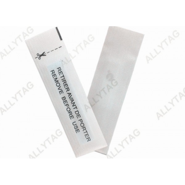 AM 58KHz Anti Shoplifting Tags Silk Ribbon Material Good Detection Function