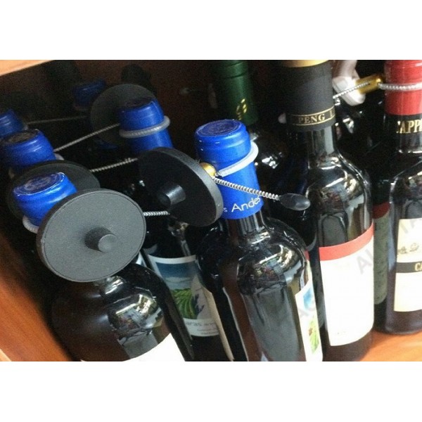 Red Wine Bottle Security Tags Environmental Friendly ABS Materials Easy Operation