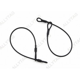 Two Loops Eas Lanyard Cable , Anti Theft Spare Parts Stainless Steel Materials