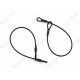 Two Loops Eas Lanyard Cable , Anti Theft Spare Parts Stainless Steel Materials