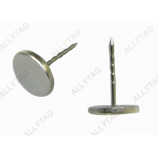 Eas Security Anti Theft Accessories Flat Head Steel Pin For Supermarket