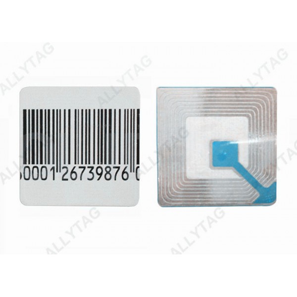 40x40mm Size RF Security Labels , Anti Theft Sticker Customized Shapes