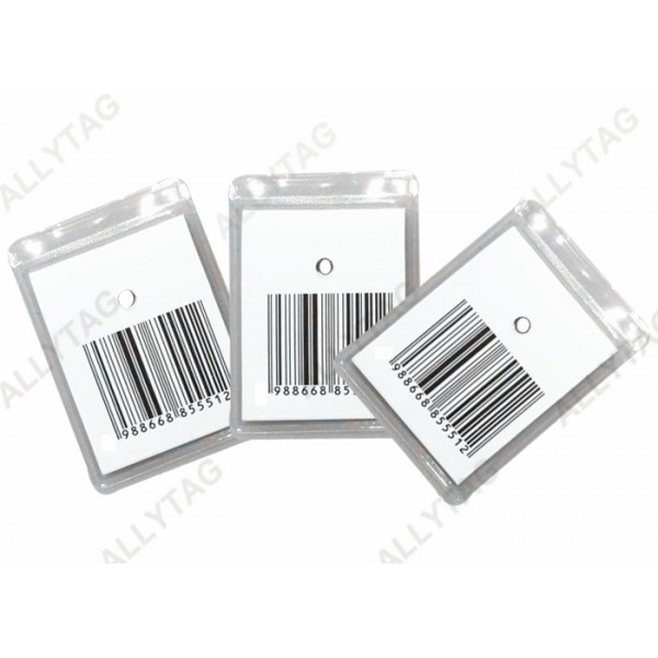 Anti Shoplifting EAS Hard Tag Clear / Transparent Color For Clothing