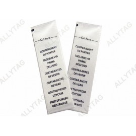 Anti Theft EAS Security Labels Pocket Tag White Fabric Color One Time Use